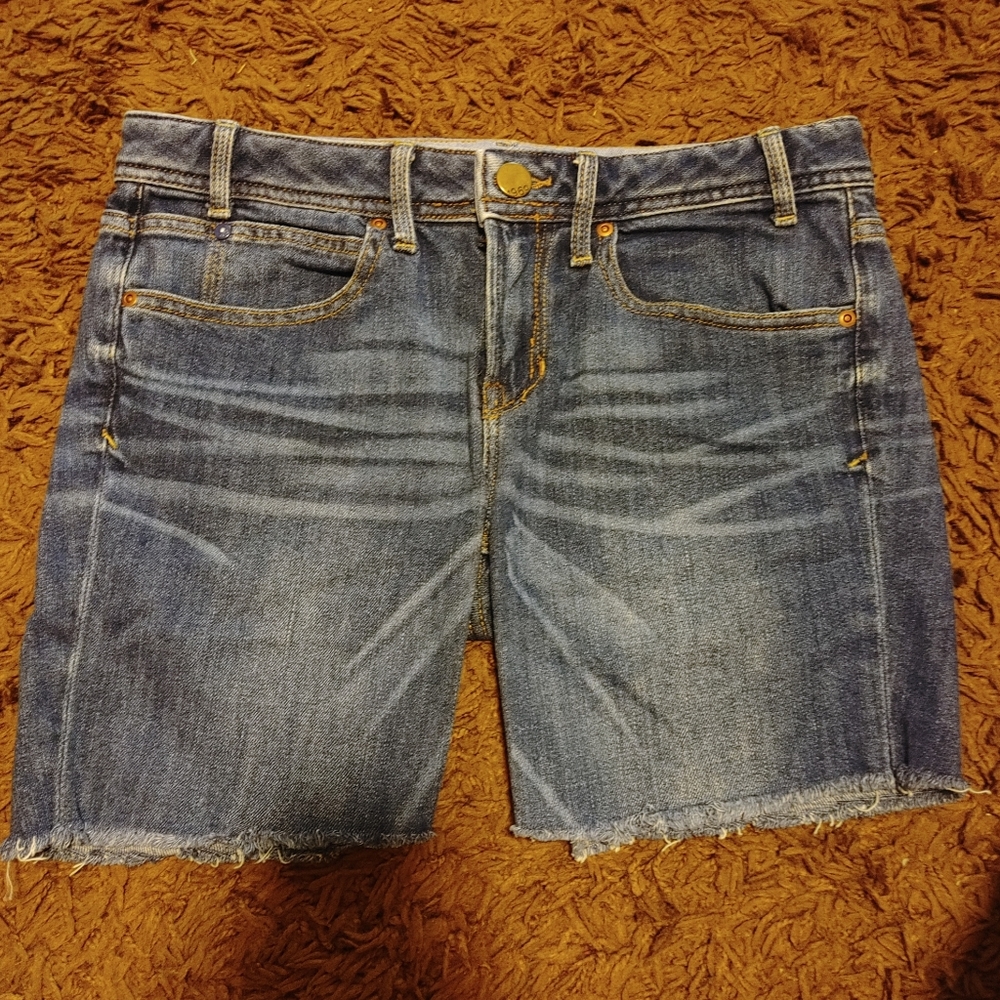 GAP Mid Thigh Jean Shorts